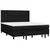 Vidaxl Box spring postelja z vzmetnico črna 160x200 cm blago