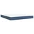 Vidaxl Box spring postelja z vzmetnico temno modra 180x200 cm žamet