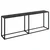 Konzolni stol crni 200 x 35 x 75,5 cm od kaljenog stakla