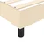 Vidaxl Box spring postelja z vzmetnico krem 120x200 cm blago