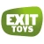 Trampolin z zaščitno mrežo Dynamic Groundlevel Black Exit Toys do tal 244*427 cm črn