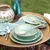 Porcelanski set 12 kosov — Gaya Sand turkizen - W0147