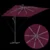 Suncobran s LED trakama Bordeaux Crvena 249 x 249 x 250 cm