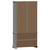 Vitrina sa staklom VIGO siva 85x35x170 cm od masivne borovine