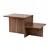Hanah Home Klub sto Harmony, 80x40x40cm, Braon
