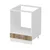 Hanah Home kuhinjski element Minar 4114, 60 cm, beli / dore