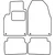 Textile car mats Saab 9-3 2003-2008