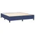 Vidaxl Box spring postelja z vzmetnico LED modra 180x200 cm blago