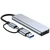 Hub postaja Techsuit DataBridge 5v1 (H7) USB-C - USB-A 3.0, 2x USB-A 2.0, SD/TF - gray