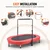 VEVOR Otroški trampolin 1435x970x965 mm Rdeč