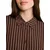 TOM TAILOR DENIM Bluza temno rjava/bela