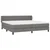 Vidaxl Box spring postelja z vzmetnico temno siva 200x200 cm blago