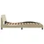 Okvir za krevet Dover krem 140 x 190 cm od tkanine