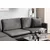 Atelier del Sofa Ugaona garnitura Reya Antracit