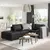 VIMLE Ugaona sofa, trosed, bez stranice/Grann/Bomstad crna
