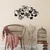 Wallity Zidna dekoracija Butterflies - M, 50 x 29 cm, Crna