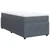 vidaXL Box spring postelja z vzmetnico temno siva 100x200 cm žamet