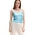 Cropp - Bluza s aplikacija - svetlo tirkizna