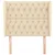Vidaxl Vzglavje z ušesi krem 103x23x118/128 cm blago