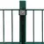 vidaXL Panel Ograda sa Stupovima Zelena Željezna 6x1,2 m