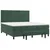 Vidaxl Box spring postelja z vzmetnico temno zelena 180x200 cm žamet