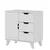 Hanah Home Komoda Valencia 3+1, 72x76x40 cm, Bela