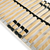 VIDAXL Letveno dno za posteljo 28 letvic 7 con 80x200 cm