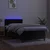Vidaxl Box spring postelja z vzmetnico LED črna 80x200 cm žamet