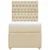 Vidaxl Box spring postelja z vzmetnico krem 80x200 cm blago