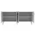 Hanah Home Konzola Hayat KB150, 150x80x35 cm, Antracit-srebrne boje