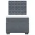 Vidaxl Box spring postelja z vzmetnico temno siva 100x200 cm žamet