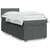 Vidaxl Box spring postelja z vzmetnico temno siva 90x190 cm blago
