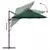 Suncobran Zelena 372 x 198 x 243 cm Poliester i aluminij