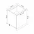 Hanah Home kuhinjski element Minar 7963, 60 cm, beli