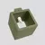 Sollux SL.1843 - Zidno reflektorsko svetlo QUAD 1xG9/8W/230V beton/zelena