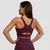 GymBeam Sportski grudnjak Cut-Out Eggplant