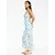 Pull&Bear Poletna obleka modra/svetlo modra/zelena/bela