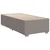 Vidaxl Posteljni okvir brez vzmetnice taupe 100x200 cm blago
