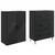Set ormara 2 pcs Crna 66 x 34,5 x 90 cm Konstruirano drvo
