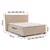Bež boxspring postelja s prostorom za shranjevanje 180x200 cm Lysa – Ropez