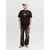 JACK & JONES Majica JCOClub črna/bela