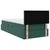 Krevet s od storage s madracem Tamnozelena 90 x 190 cm Baršun