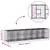 Gabionski uzdignuti krevet 2 pcs Srebrno 260 x 60 x 55 cm