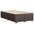 Vidaxl Box spring postelja z vzmetnico temno rjava 120x190 cm blago