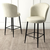 HANAH HOME Set 6 barskih stolica Fora Cream Black