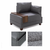 ATELIER DEL SOFA Fotelja Fly Armchair Right Grey