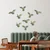 Aberto Design Set dekorativnih figura BIRDS 1,25x5x11, 20x4x17, 21x6x13, 3 komada, Zlatna boja