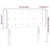 LED uzglavlje plavo 93x16x78/88 cm od tkanine
