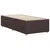 Vidaxl Posteljni okvir brez vzmetnice temno rjav 80x200 cm blago