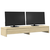 Stalak za monitor s ladicama Sonoma hrast 100x27x15 cm Konstruirano drvo